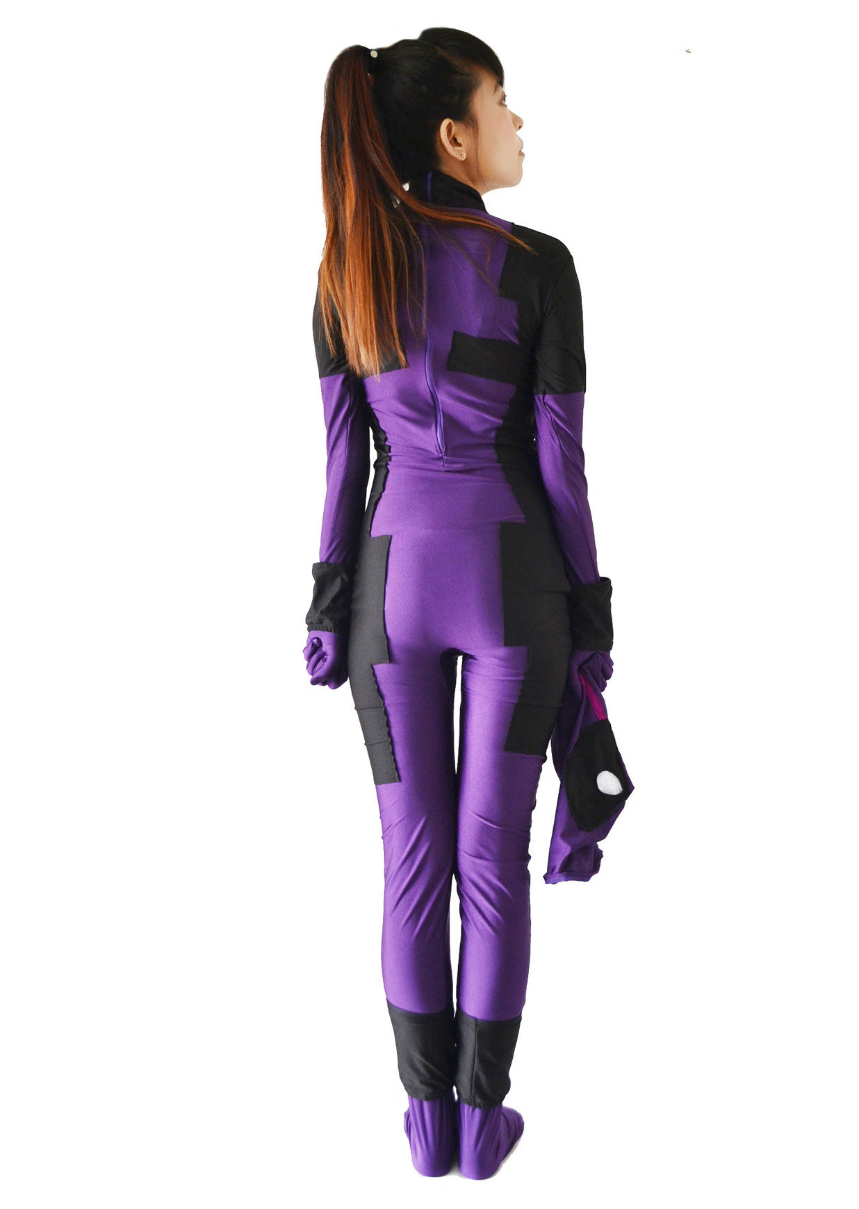 Female Purple Deadpool Superhero Bodysuit Costume
